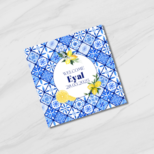 כרטיסי ברוכים הבאים בסגנון יווני