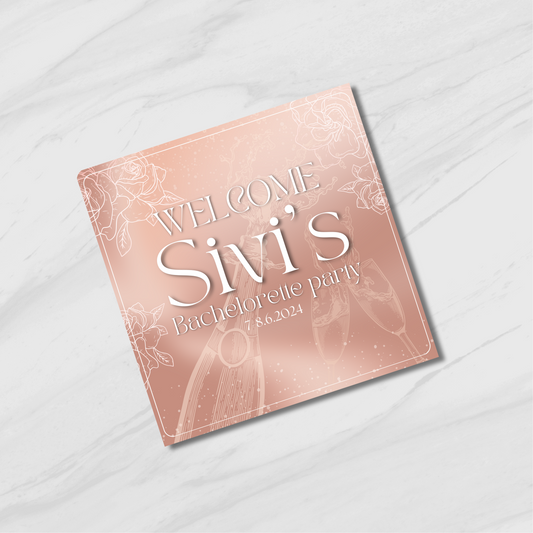 כרטיסי "ברוכים הבאים" בעיצוב גולד רוז